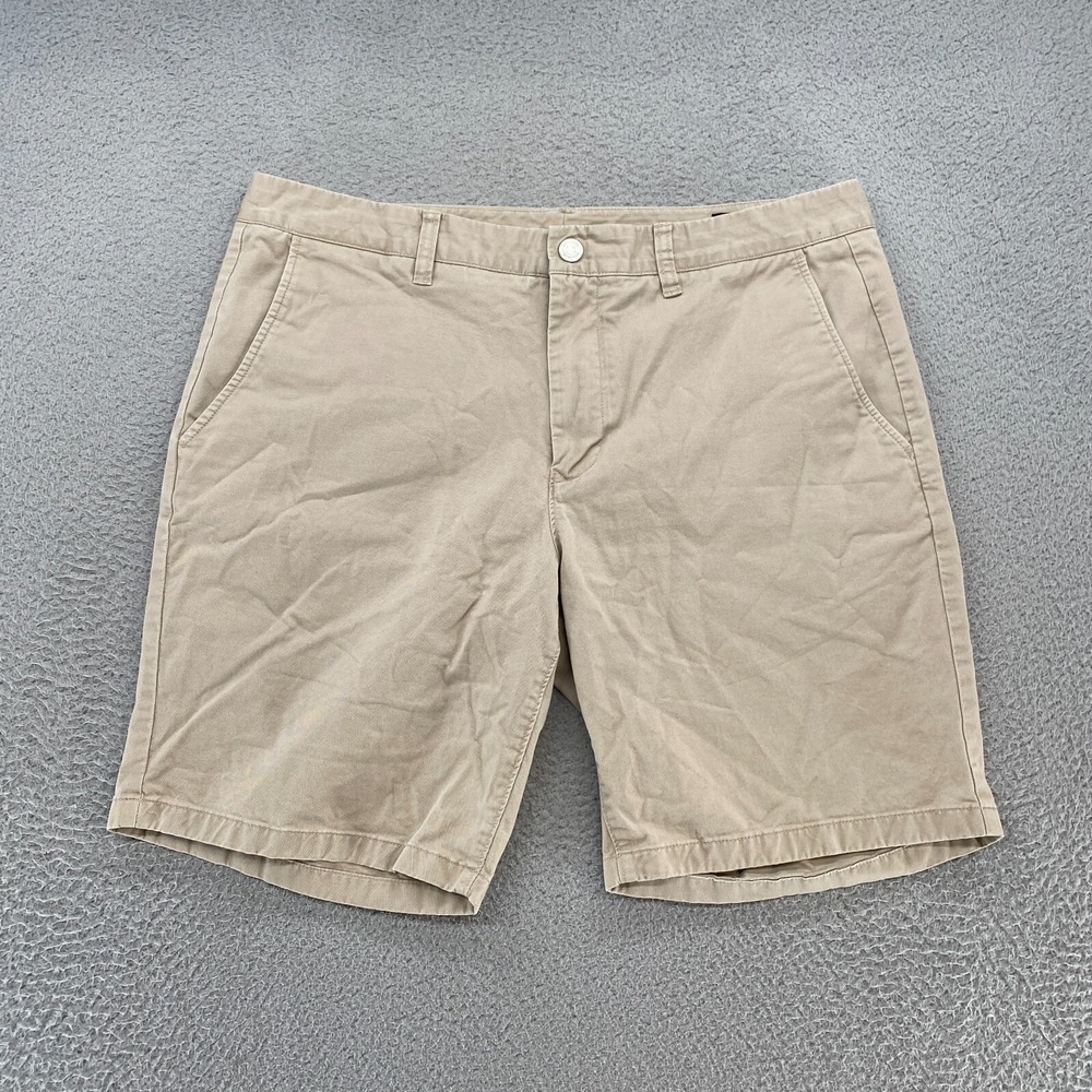 Bonobos Chino Shorts Mens Medium Tan Beige Stretch Golf Summer Preppy 9 Inch